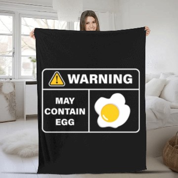 Discover Fried Egg Lover Funny Foodie Fleece Blankets
