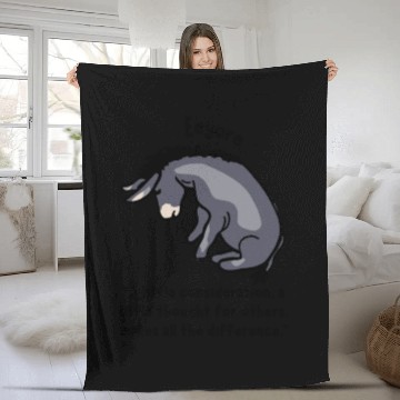 Discover Eeyore Quote About Kindness Fleece Blankets