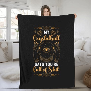 Discover Crystal Ball Magical Signs Fleece Blankets