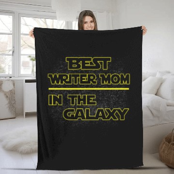 Discover Best Writer Mom In The Galaxy Mother's Day Gift Fleece Blankets