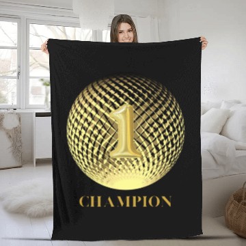 Discover Number one Champion Gold medal first place winner Fleece Blankets