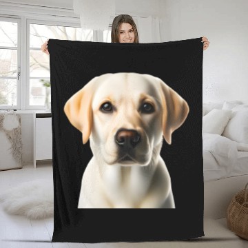 Discover Sweet labrador Fleece Blankets