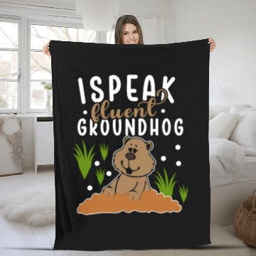 Discover Groundhog Day 2024 Enthusiast February 2nd Fleece Blankets