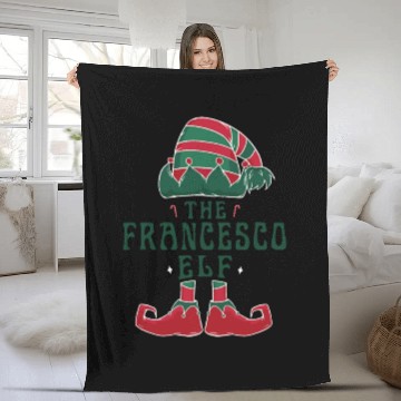Discover The Francesco Elf Pajama for Funny Christmas Fleece Blankets