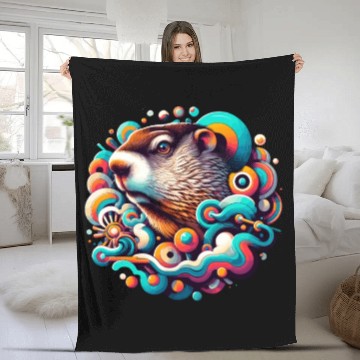 Discover Groundhog Day 2024 Enthusiast February 2nd Fleece Blankets