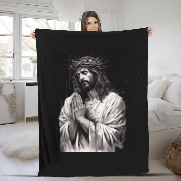 Discover Jesus Is King Fleece Blankets