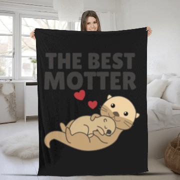 Discover Best Motter Otter Game For Mama Sweet Animals Fleece Blankets