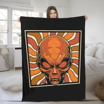 Discover Alien Extraterrestrial Fleece Blankets
