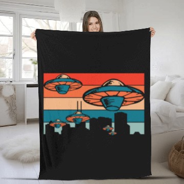 Discover Alien Extraterrestrial Fleece Blankets