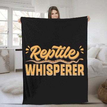Discover Reptile Whisperer Fleece Blankets