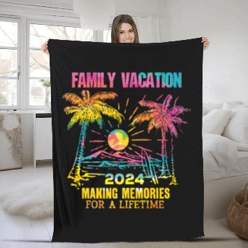 Discover Family Vacation 2024 Making Memories Fleece Blankets