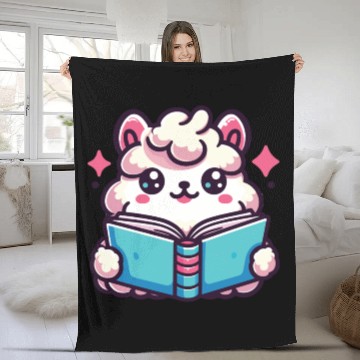 Discover Little Cute Llama Fleece Blankets