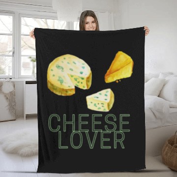 Discover Cheese lover day good time holiday simple life Fleece Blankets