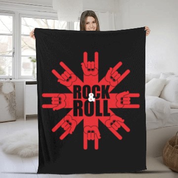 Discover Rock And Roll Fleece Blankets
