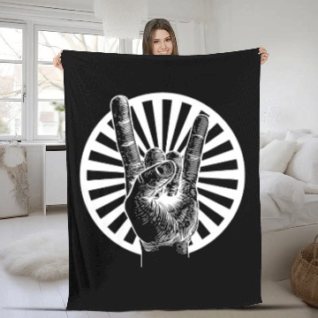 Discover Rock And Roll Fleece Blankets