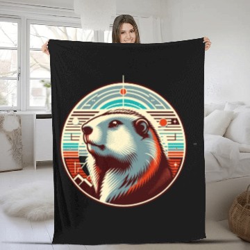 Discover Groundhog Day 2024 Enthusiast February 2nd Fleece Blankets