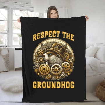 Discover Groundhog Day 2024 Enthusiast February 2nd Fleece Blankets