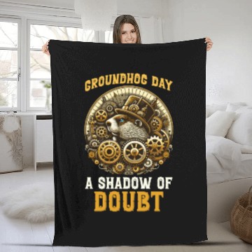 Discover Groundhog Day 2024 Enthusiast February 2nd Fleece Blankets