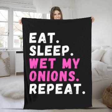 Discover Onion Lover Planting Edible Garden Chef Fleece Blankets