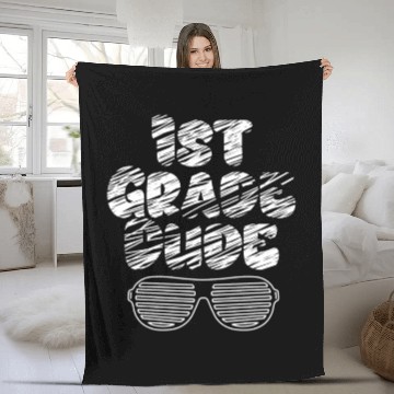 Discover Kindergarten Teacher Funny Student 1st Graduation Fleece Blankets