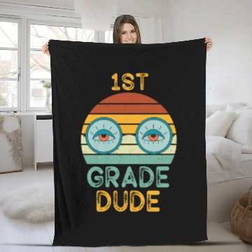 Discover Kindergarten Teacher Funny Student 1st Graduation Fleece Blankets