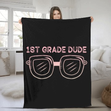 Discover Kindergarten Teacher Funny Student 1st Graduation Fleece Blankets