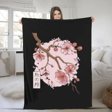 Discover Springtime Sakura Serenity Fleece Blankets
