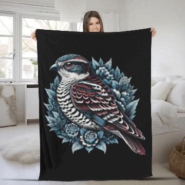 Discover Sparrow Hawk Bird of Prey Fleece Blankets for Avid Bird Lovers