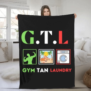 Discover Design sans titre 6 Gym Tan Laundry GTL New Jersey Fleece Blankets