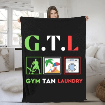 Discover Gym Tan Laundry GTL New Jersey Garden NJ Shore It Fleece Blankets
