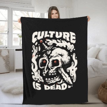 Discover Rebel Culture Skull Fleece Blankets