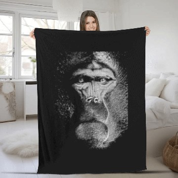 Discover Ape Gorilla Monkey Primate Macaque Chimpanzee Fleece Blankets