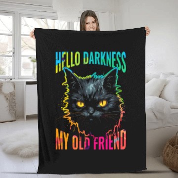 Discover Hello Darkness My Old Friend Fleece Blankets