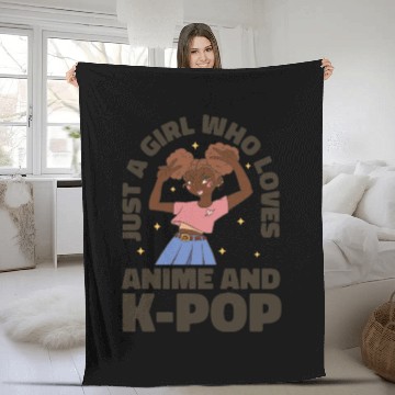 Discover Anime & K-Pop Admirer Fleece Blankets