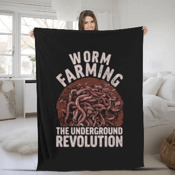 Discover Worm Farming The Underground Revolution Fleece Blankets