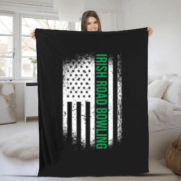 Discover Irish Road Bowling Fleece Blankets