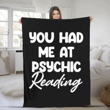 Discover You Had Me At Psychic Reading Celestial Card Fleece Blankets