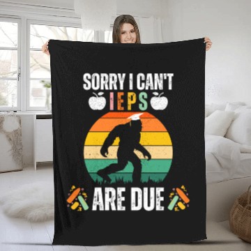 Discover Humorous Sasquatch Graduation Design Fleece Blankets