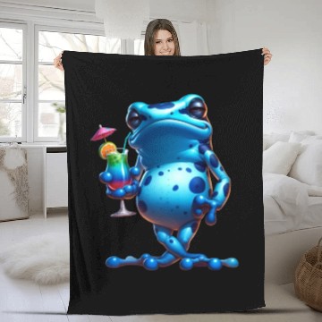 Discover Poison dart frog Fleece Blankets