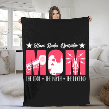 Discover Ham Radio Operator Mom The Idol The Radio Operator Fleece Blankets