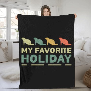 Discover My Favorite Holiday Groundhog Day Fleece Blankets