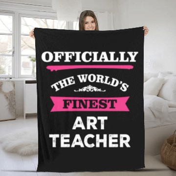 Discover The World's Finest Art Teacher Fleece Blankets