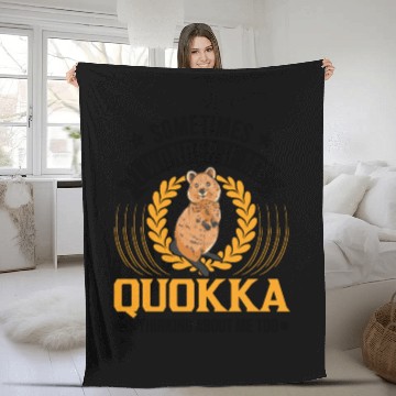 Discover Quokka Gift Short-tailed Kangaroo Fleece Blankets