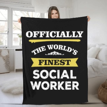 Discover The World's Finest Social Worker Fleece Blankets