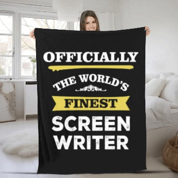 Discover The World's Finest Screen Writer Fleece Blankets