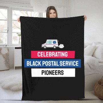 Discover Celebrating Black Postal Service Pioneers Fleece Blankets