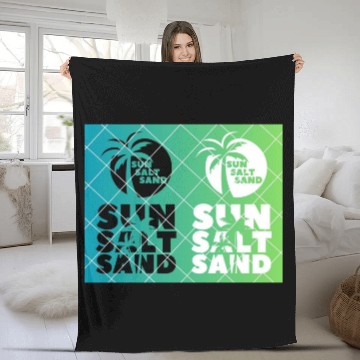 Discover Salt, Sand & Sun salt in the air Fleece Blankets