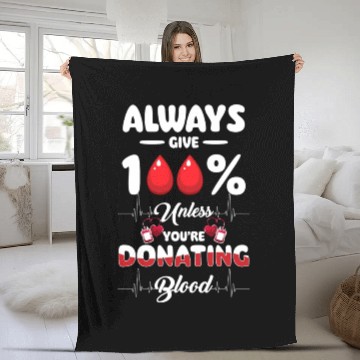 Discover Blood Donation Thank You Savior Fleece Blankets