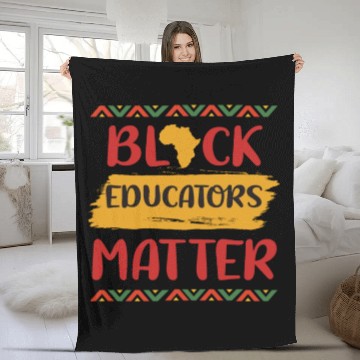 Discover Black Educators Matter African History Teacher Men Fleece Blankets