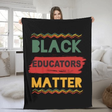 Discover Black Educators Matter African History Teacher Men Fleece Blankets